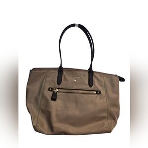 Michael Kors Tan Kelsey Nylon Tote Bag
